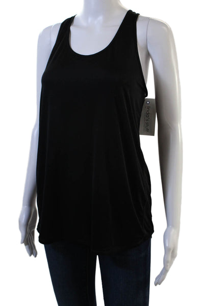 Lululemon Womens Black Basic Tank Round Neck Nylon Blend Size S