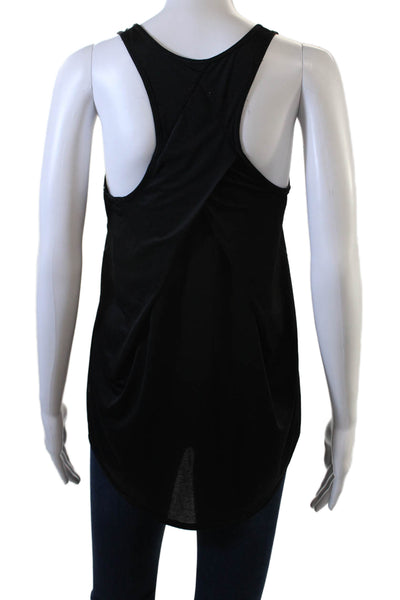 Lululemon Womens Black Basic Tank Round Neck Nylon Blend Size S