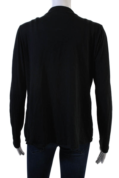 J Crew Womens Black Cotton Long Sleeve Jacket Size S