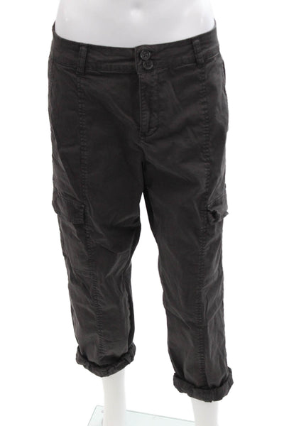 Sanctuary, Unisex, Capri Cargo Cropped Pants Dark Gray Size 31