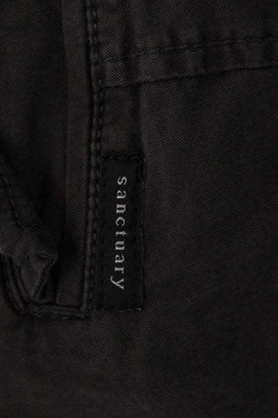 Sanctuary, Unisex, Capri Cargo Cropped Pants Dark Gray Size 31