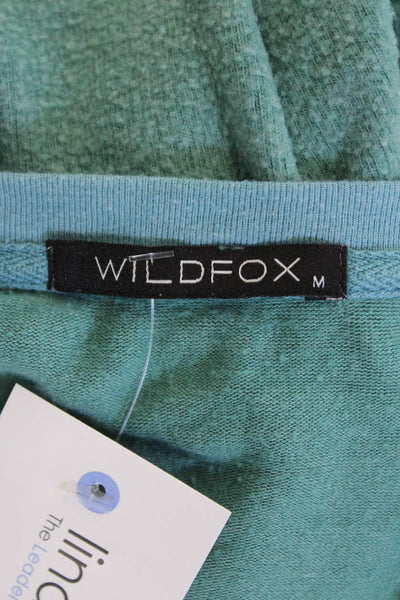 Wildfox Womens Pullover Sweatshirt Green Graphic Funny Size M