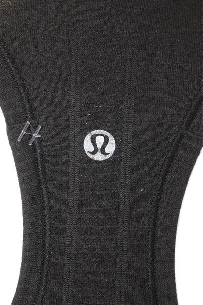 Lululemon Women Black Basic Tank Round Neck Sleeveless Size S