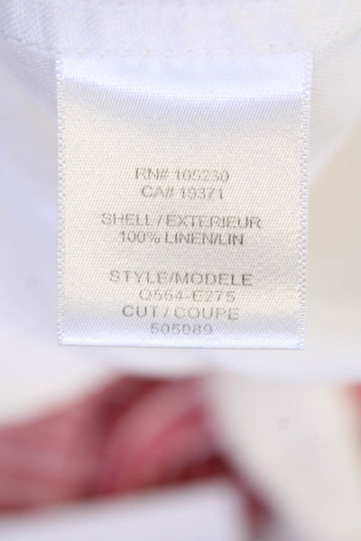 Equipment Femme Women Tunic Blouse White Linen Collared Long Sleeve Boho Size S