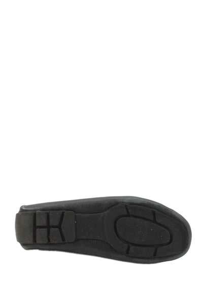 346 Brooks Brothers Mens Leather Slip-On Loafers Black Size 8.5