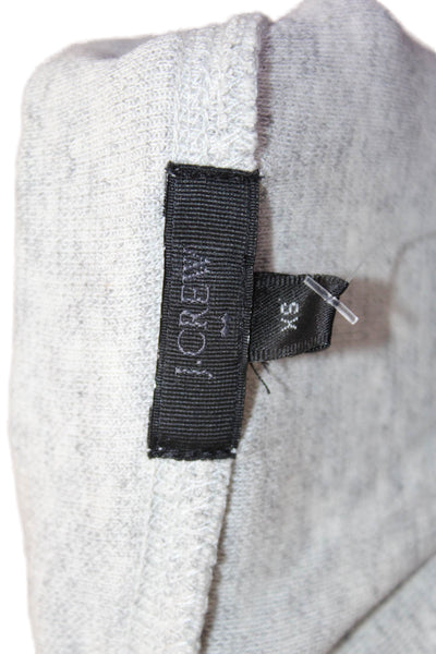 J Crew Womens Gray Crewneck Pullover Sweater Long Sleeve Viscose Blend Size XS
