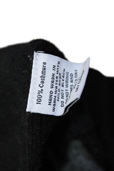 Claudia Nichole Unisex Cardigan 100% Cashmere Black Bohemian Long Sleeve Size S