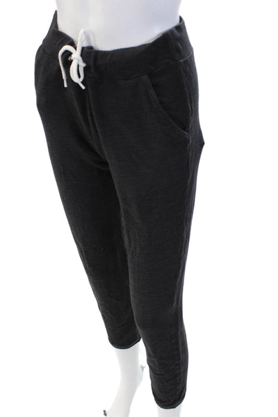 Monrow Womens Cotton Drawstring Skinny Sweatpants Gray Size S