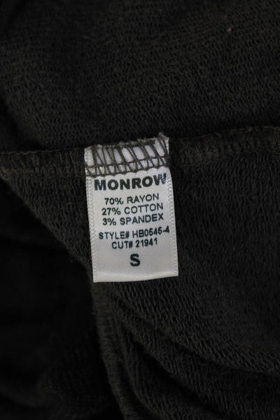 Monrow Womens Cotton Drawstring Skinny Sweatpants Gray Size S