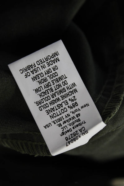 Nili Lotan Women Cargo Jogger Pants Green Size 6