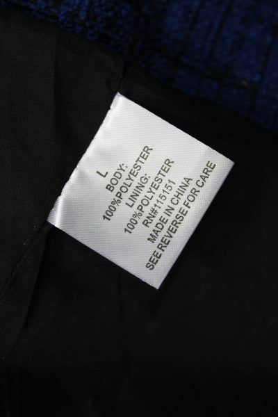 Romeo + Juliet Couture Women Black Check Varsity Jacket Size L