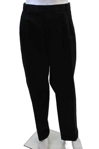 Joseph & Feiss Men Black Chino Dress Pants Cotton Inseam 32 Size 48