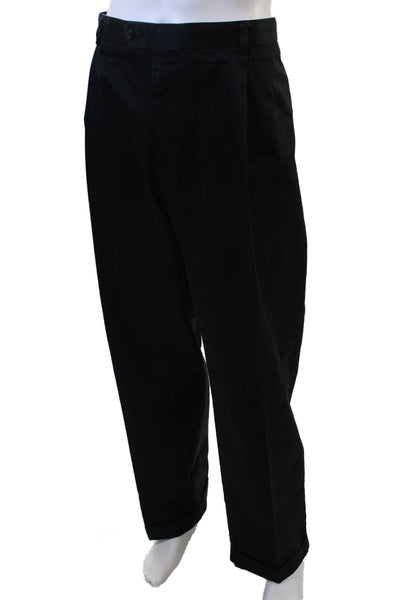 Joseph & Feiss Men Black Chino Dress Pants Cotton Inseam 32 Size 48