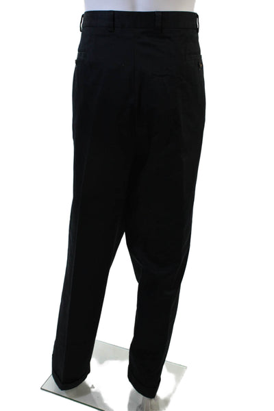 Joseph & Feiss Men Black Chino Dress Pants Cotton Inseam 32 Size 48