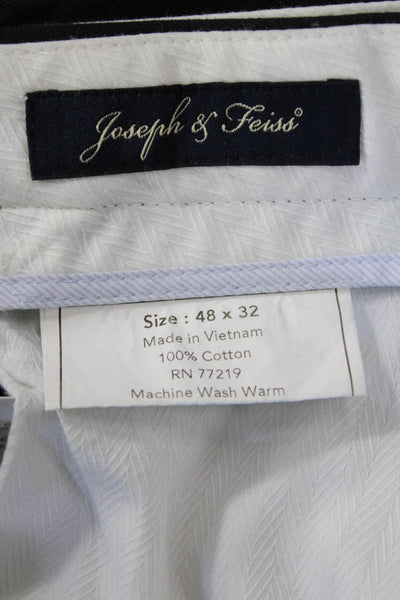 Joseph & Feiss Men Black Chino Dress Pants Cotton Inseam 32 Size 48