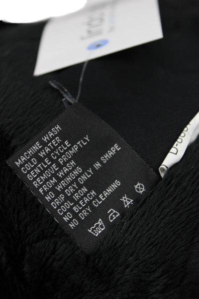 Marker Women Puffer Quilted Jacket Black Zip High Neck Sleeveless Size S