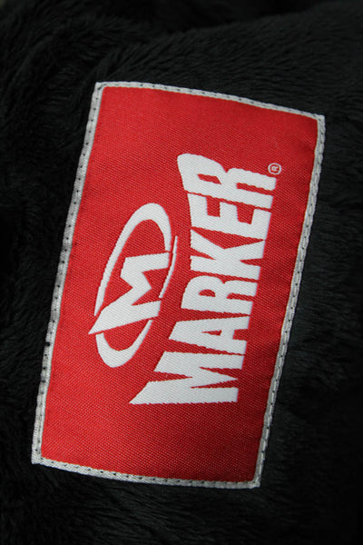 Marker Women Puffer Quilted Jacket Black Zip High Neck Sleeveless Size S