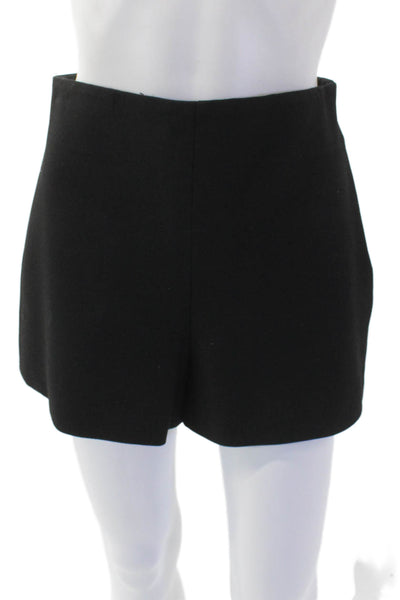 Zara Unisex Classic Black Viscose Shorts Size S