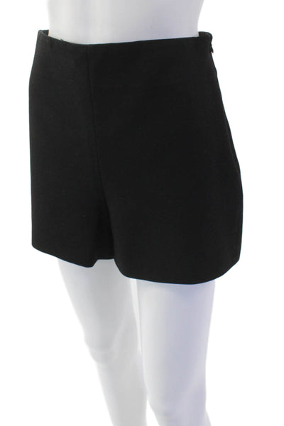 Zara Unisex Classic Black Viscose Shorts Size S