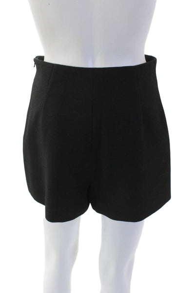 Zara Unisex Classic Black Viscose Shorts Size S
