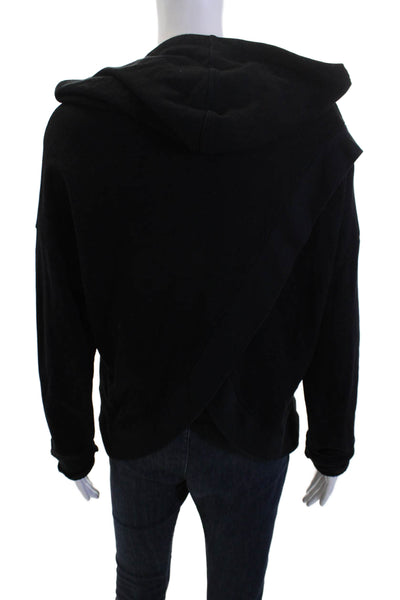 Soul Cycle Womens Pullover Hoodie Black Graphic Print Size S