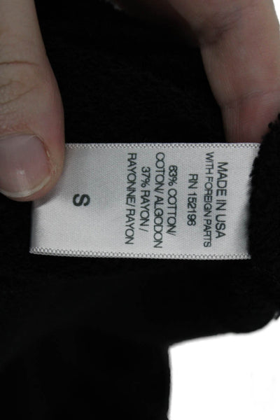 Soul Cycle Womens Pullover Hoodie Black Graphic Print Size S