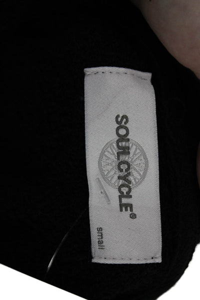 Soul Cycle Womens Pullover Hoodie Black Graphic Print Size S