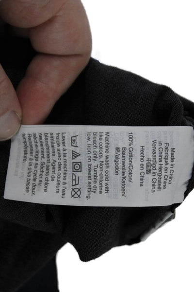 Madewell Mens Button-Down Short Sleeve Dark Gray Cotton Collared Grunge Size XS