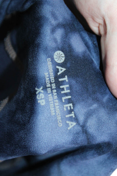 Athleta Women Ankle Cropped Dark Blue Leggings Size XS Petite