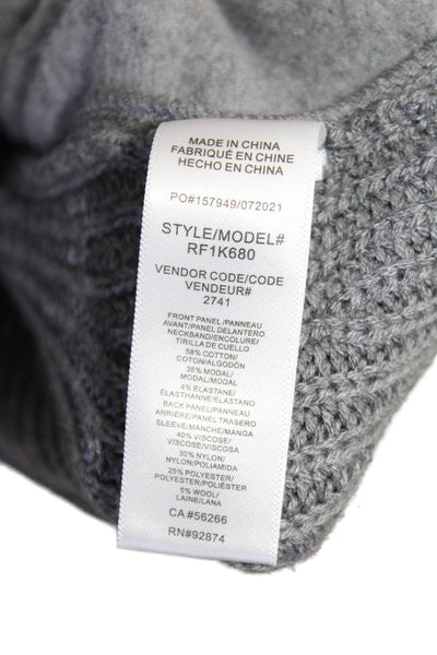 Splendid Unisex Pullover Sweaters Gray Crew Neck Long Sleeve Size L