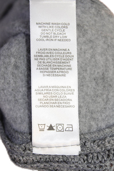 Splendid Unisex Pullover Sweaters Gray Crew Neck Long Sleeve Size L