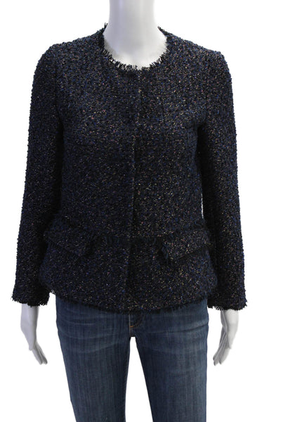 Ann Taylor Women Dark Blue Petite Blazer Size 0