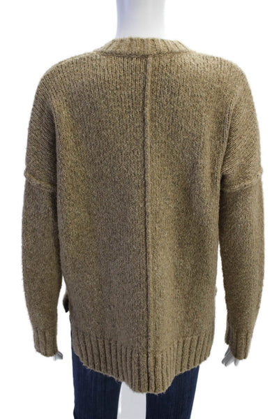 Feel The Piece Unisex Beige V-Neck Pullover Sweater Size One Size
