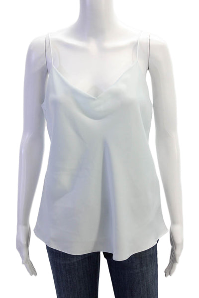 Club Monaco Women Sleeveless Camisole Light Blue Polyester Top Size M