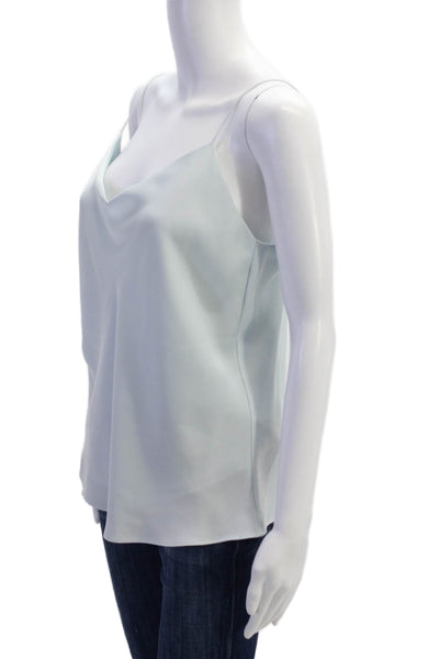Club Monaco Women Sleeveless Camisole Light Blue Polyester Top Size M