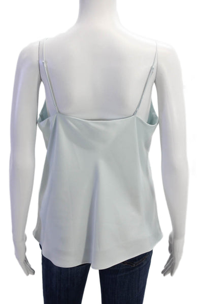 Club Monaco Women Sleeveless Camisole Light Blue Polyester Top Size M