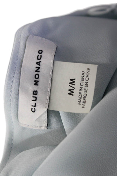 Club Monaco Women Sleeveless Camisole Light Blue Polyester Top Size M