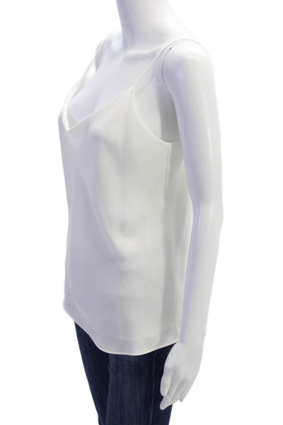 Club Monaco Women White V-Neck Camisole Basic Size M