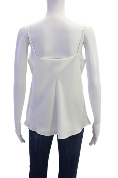 Club Monaco Women White V-Neck Camisole Basic Size M