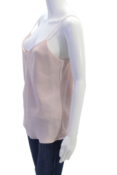 Club Monaco Women Pink V-Neck Sleeveless Camisole Classic Size M
