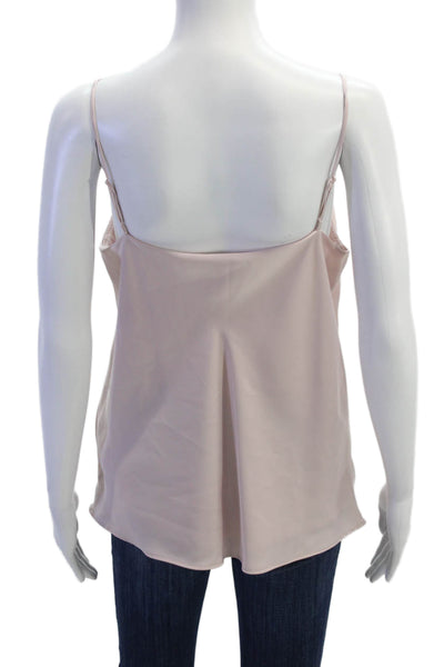Club Monaco Women Pink V-Neck Sleeveless Camisole Classic Size M