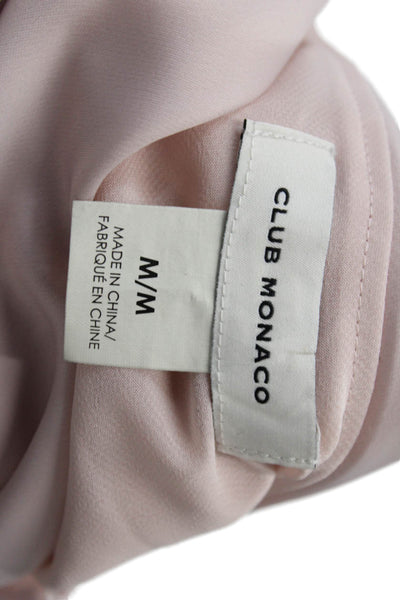 Club Monaco Women Pink V-Neck Sleeveless Camisole Classic Size M