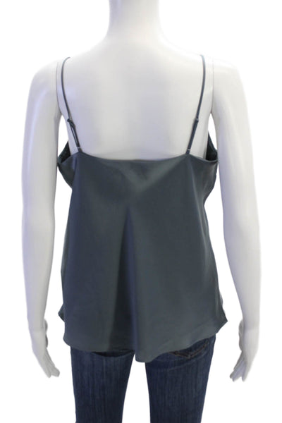 Club Monaco, Women Basic Camisole Dark Gray V-Neck Sleeveless Size M