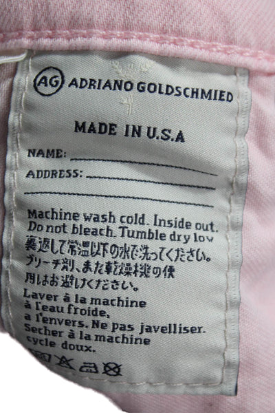 AG Adriano Goldschmied Women Pink Low Rise Skinny Jeans Size 26