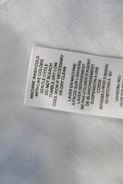Splendid Women Basic Cotton Collared Button-Up Long Sleeve White Size M