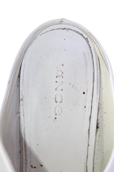 Vince Womens Rounded Toe Slip On Mule Heels White Size 7
