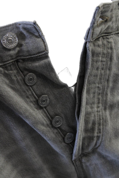 Citizens of Humanity Women Cropped Mom Jeans High Rise Gray Size 28