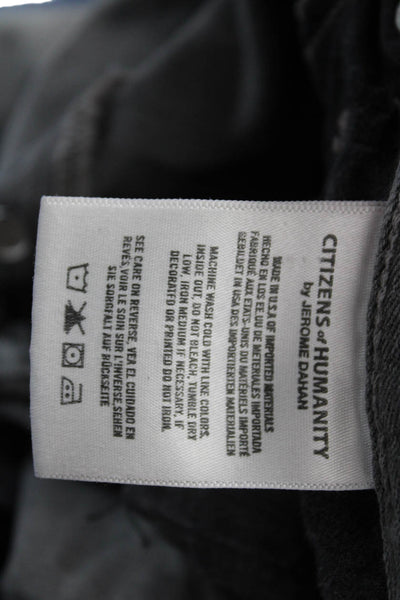 Citizens of Humanity Women Cropped Mom Jeans High Rise Gray Size 28