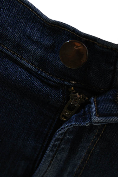 J Brand Women Dark Blue Ankle Skinny Jeans Low Rise Button Size 28