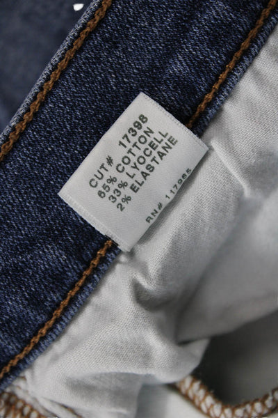 J Brand Women Ankle Cropped Skinny Jeans Dark Blue Size 29